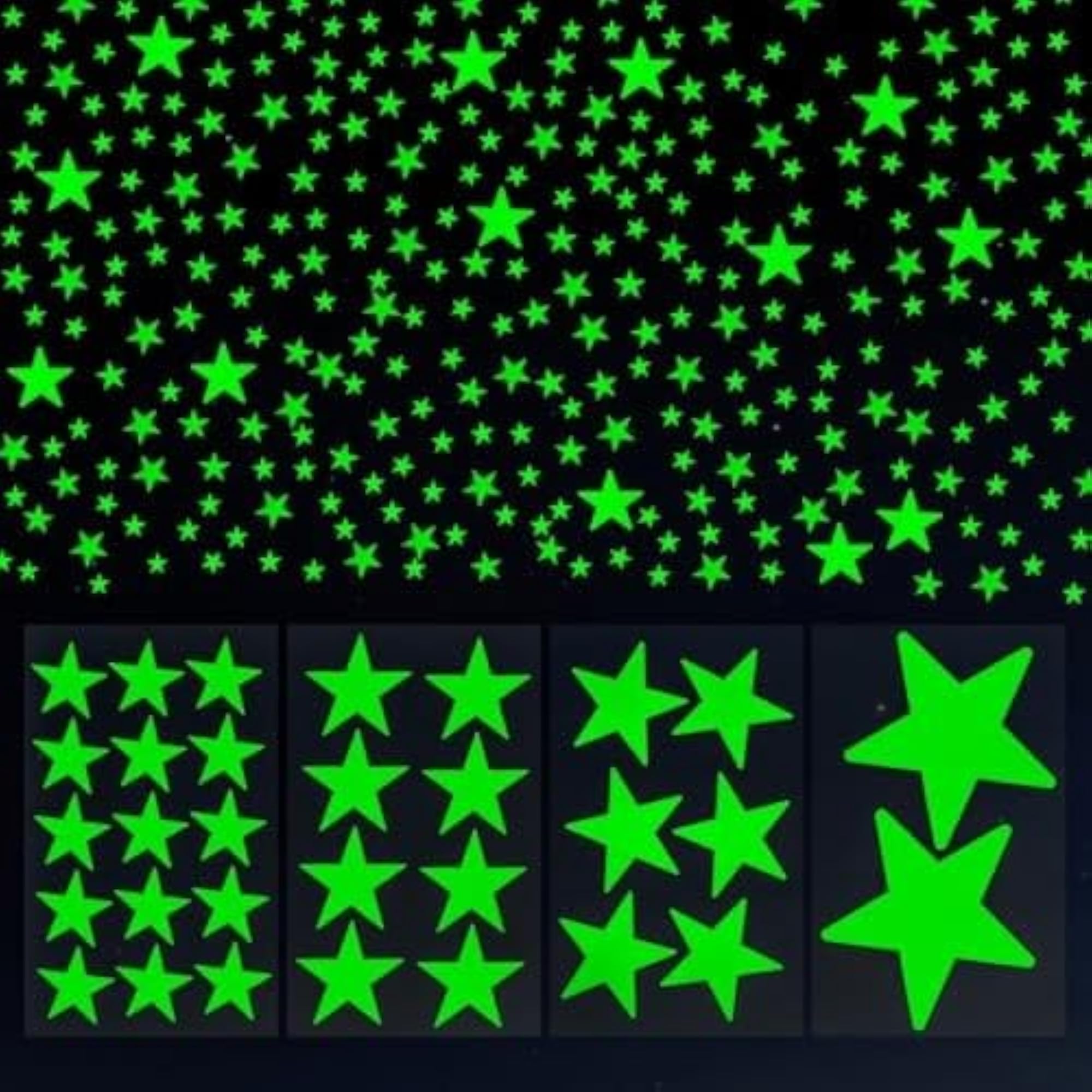Magical Starry Night Glow in the Dark Star Stickers